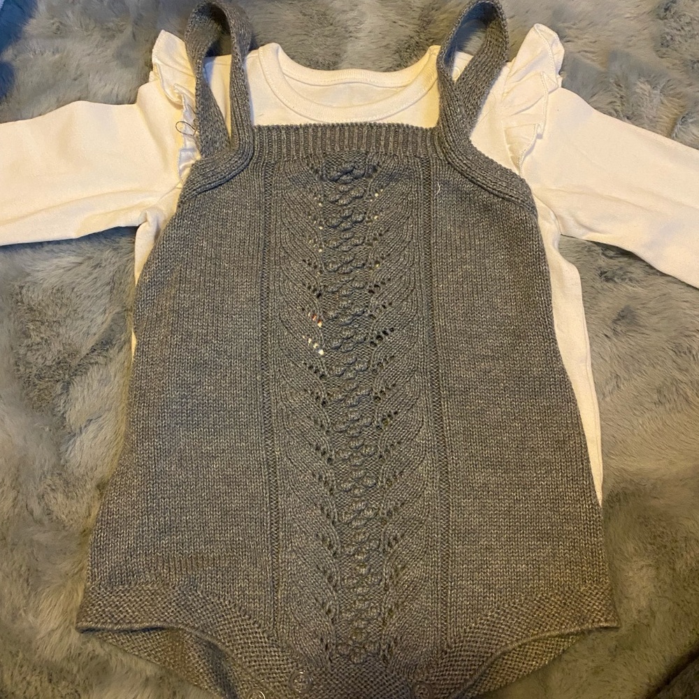 4 for $20 in bundle-Cat and Jack sweater romper with shirt